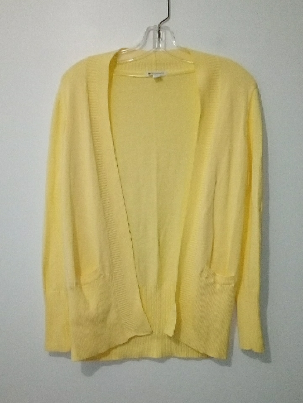 SPANNER Pale Yellow Open-Front Women's Cardigan